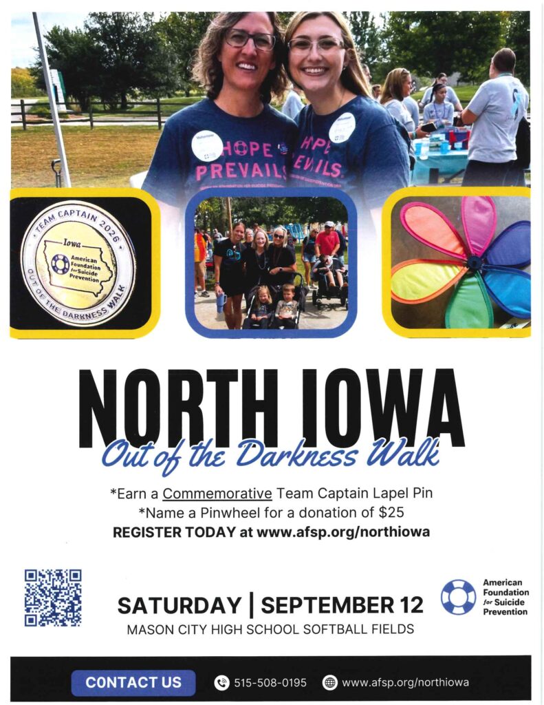 North Iowa - Out of the Darkness Walk 2026